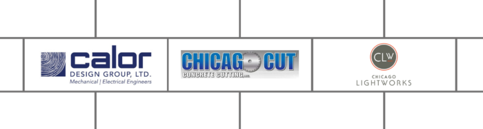 Logos for Calor Design Group, Chicago Cut Concrete Cutting, Chicago Lightworks